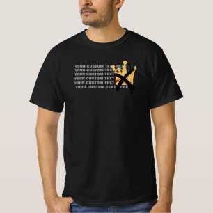 No King Anti Monarchy Custom Protest GRAY (Brust) T-Shirt