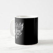 No King But Christ Christian Faith Jesus Religious Kaffeetasse (Vorderseite Links)