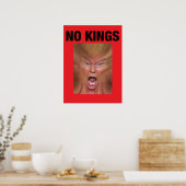 NO KING Dump Trump Poster (Küche)