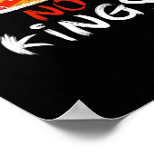 No King Funny Quote Retro Creative Style Poster (Ecke)