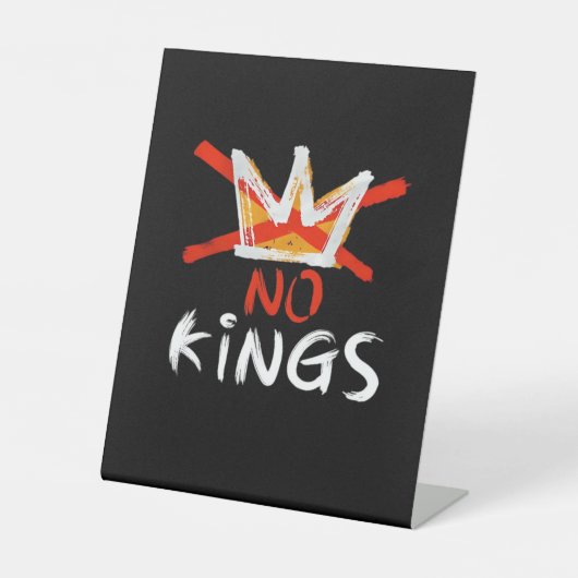 No King Funny Quote Retro Creative Style Sockelschild (Vorderseite)