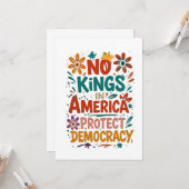 No King In America American Democracy Karte (Vorderseite/Rückseite Beispiel)