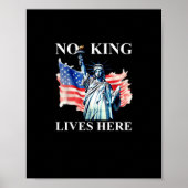 No King Lives No Kings In America Freedom American Poster (Vorne)