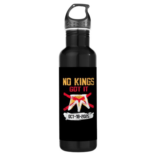 No King Patriotic Freedom No Kings In America Crea Edelstahlflasche (Vorderseite)