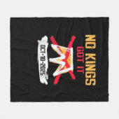 No King Patriotic Freedom No Kings In America Crea Fleecedecke (Vorderseite (Horizontal))