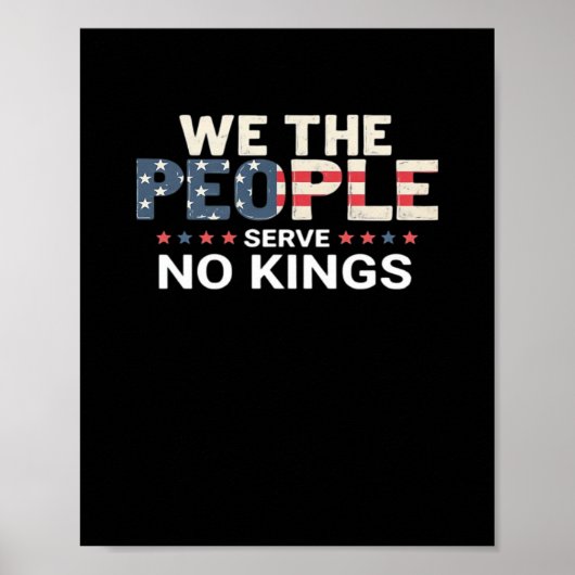 No King Patriotic Freedom No Kings In America Crea Poster (Vorne)