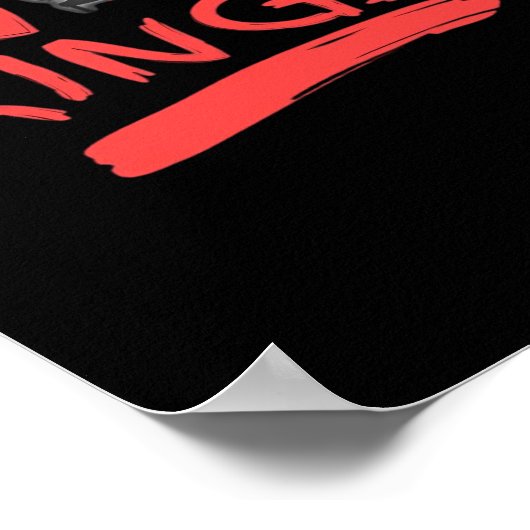 No King Simple Clean Design Poster (Ecke)