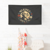 No King Since 1776 American Democracy Protest  Banner (Insitu)