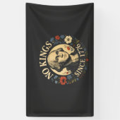 No King Since 1776 American Democracy Protest  Banner (Vertikal)