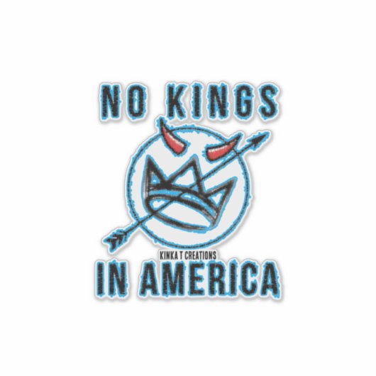 No King Turq Aufkleber (Vorderseite)