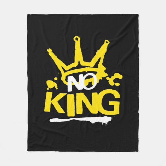 No King Vintage Style Fleecedecke (Vorderseite)