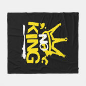 No King Vintage Style Fleecedecke (Vorderseite (Horizontal))
