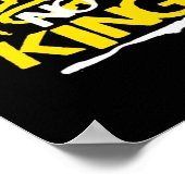 No King Vintage Style Poster (Ecke)