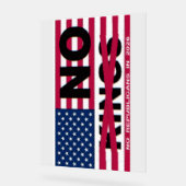 "NO kings"  Acrylschild (Winkel)