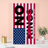 "NO kings"  Acrylschild (Hochzeit)