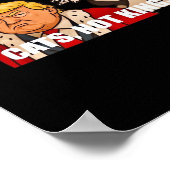 No Kings Anti Cats Classic Funny Design Poster (Ecke)