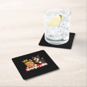 No Kings Anti Cats Funny Classic Style Rechteckiger Pappuntersetzer (Vor Ort)