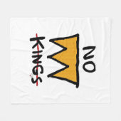 No Kings Anti Classic Fleecedecke (Vorderseite (Horizontal))