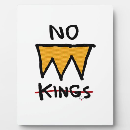No Kings Anti Classic Fotoplatte (Vorderseite)