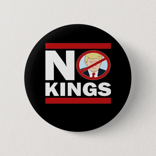 No Kings Anti Classic Minimal Clean Button (Vorderseite)