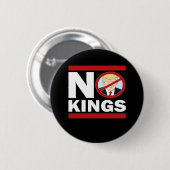 No Kings Anti Classic Minimal Clean Button (Vorne & Hinten)