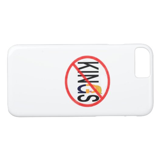 No Kings Anti Classic Minimal Clean Case-Mate iPhone Hülle (Rückseite (Horizontal))