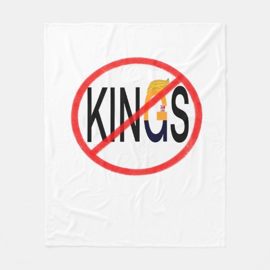 No Kings Anti Classic Minimal Clean Fleecedecke (Vorderseite)