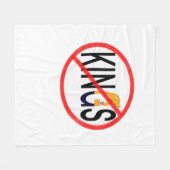 No Kings Anti Classic Minimal Clean Fleecedecke (Vorderseite (Horizontal))