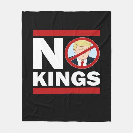 No Kings Anti Classic Minimal Clean Fleecedecke (Vorderseite)