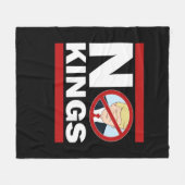 No Kings Anti Classic Minimal Clean Fleecedecke (Vorderseite (Horizontal))