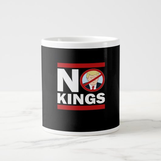 No Kings Anti Classic Minimal Clean Jumbo-Tasse (Vorderseite)