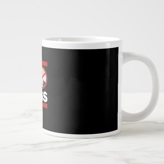 No Kings Anti Classic Minimal Clean Jumbo-Tasse (Rechts)
