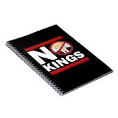 No Kings Anti Classic Minimal Clean Notizblock (Rechte Seite)