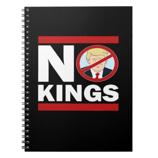 No Kings Anti Classic Minimal Clean Notizblock (Vorderseite)