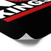 No Kings Anti Classic Minimal Clean Poster (Ecke)