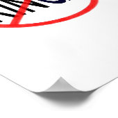 No Kings Anti Classic Minimal Clean Poster (Ecke)