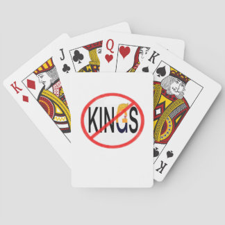 No Kings Anti Classic Minimal Clean Spielkarten