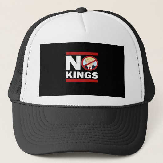No Kings Anti Classic Minimal Clean Truckerkappe (Vorderseite)