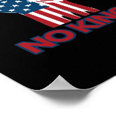 No Kings Anti Classic Retro Style Poster (Ecke)
