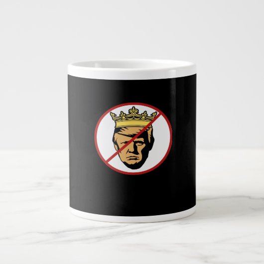 No Kings Anti Creative Classic Design Jumbo-Tasse (Vorderseite)