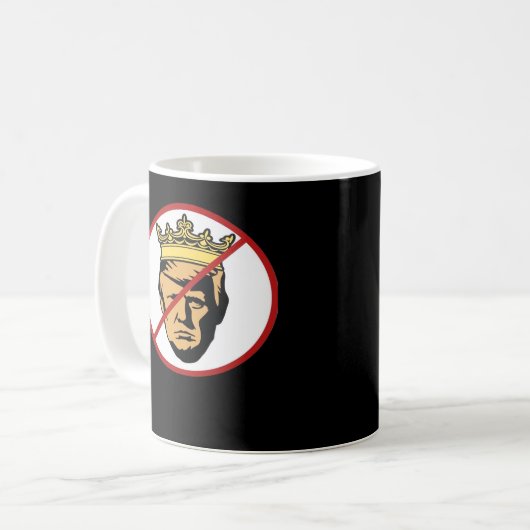 No Kings Anti Creative Classic Design Kaffeetasse (Vorderseite Links)