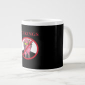 No Kings Anti Creative Graphic Style Jumbo-Tasse (Vorderseite Rechts)