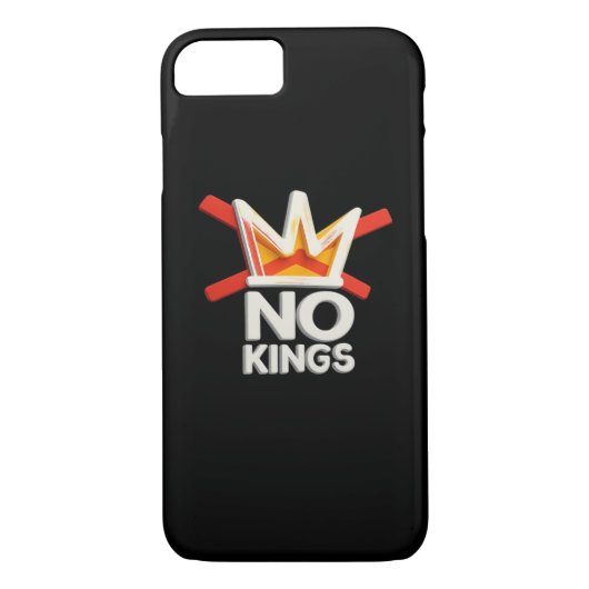 No Kings Anti Minimal Clean Design Case-Mate iPhone Hülle (Rückseite)