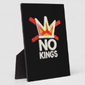No Kings Anti Minimal Clean Design Fotoplatte (Seite)