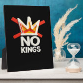 No Kings Anti Minimal Clean Design Fotoplatte (Seite)