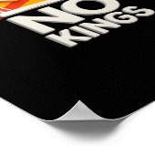 No Kings Anti Minimal Clean Poster (Ecke)