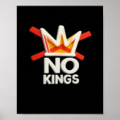 No Kings Anti Minimal Clean Poster (Vorne)