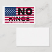 NO KINGS BEGLEITKARTE (Vorne/Hinten)