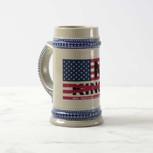 NO KINGS BIERGLAS (Vorderseite Links)