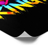 No Kings - Bold Graffiti Statement Sticker Poster (Ecke)